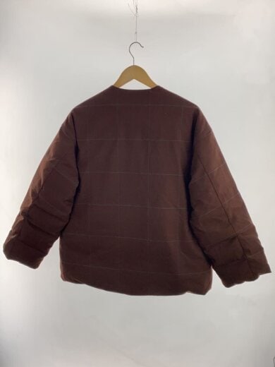 商品画像：ダウンジャケット/1/ポリエステル/BRW/チェック/22-AW-008B 2