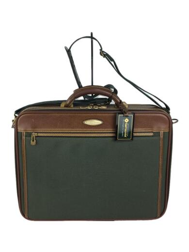 画像：SAMSONITEサムソナイト/ブリーフケース/レザー/ブラウン/グリーン/無地/状態考慮1