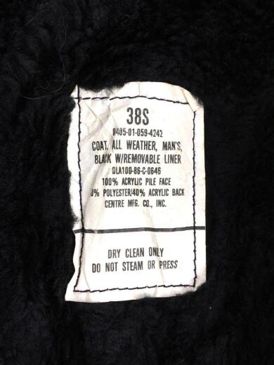 画像：その他ブランドUS.NAVY/ダッフルコート/38/アクリル/BLK/ブラック/無地/状態考慮3