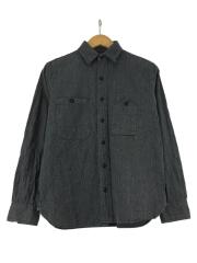 CHEMISE NATIONALE/長袖シャツ/カナダ製/S/コットン/GRY
