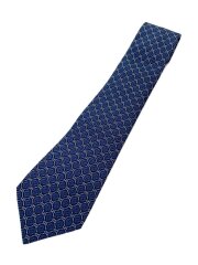 ネクタイ/GGパターン/MADE IN ITALY/イタリア製/シルク/BLU/メンズ