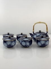 茶器/ルリ胡蝶蘭/瑠璃/和食器/6点セット/NVY/R1202-AF