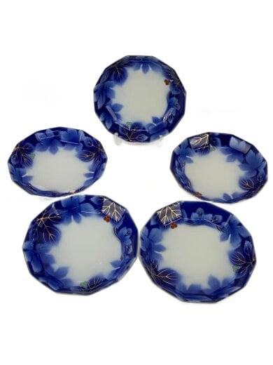 商品画像：深川製磁/皿/5点セット/BLU/有田焼/ぶどう 1