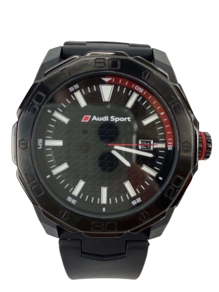 その他ブランド / audi sport/クォーツ腕時計/アナログ/ラバー/BLK/12019012