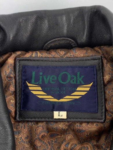 商品画像：LiveOak/レザージャケット・ブルゾン/L/羊革/BRW 3