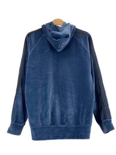 商品画像：TRACK HOODIE C/PE VELOUR/トラックフーディー/パーカー/S/ベロア/BLU/NS252 2