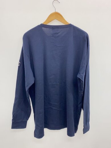 商品画像：長袖Tシャツ/マリン/プリント/ワッペン/刺繍/3L/コットン/NVY 2