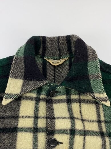 商品画像：70s/長袖シャツ/38/ウール/GRN/チェック 6
