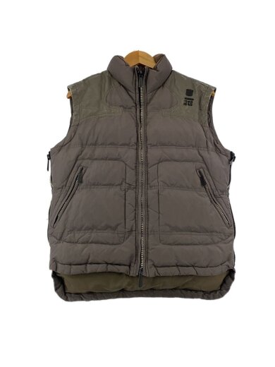 商品画像：中綿ベスト/XL/ポリエステル/GRY 1