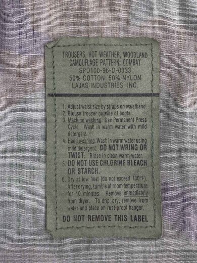 商品画像：U.S ARMY/ウッドランドカモ/ダブルニー/カーゴパンツ/M/コットン/GRN/カモフラ 4