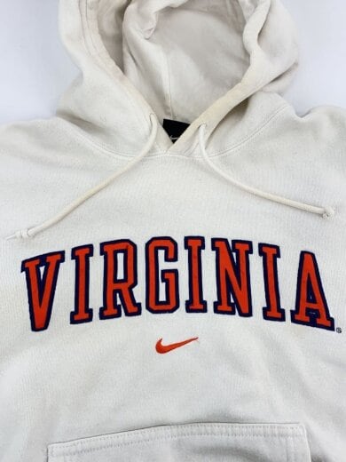商品画像：90s/VIRGINIA/カレッジ刺繍/パーカー/S/コットン/WHT 6