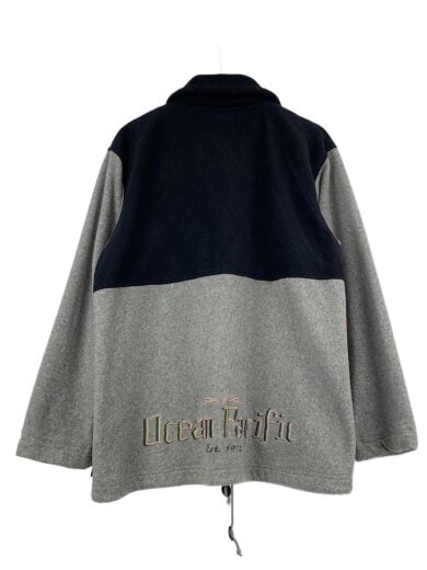 商品画像：90s/ハーフジップ/ロゴ/フリースジャケット/ポリエステル/GRY 2