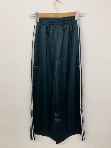 商品画像：アディカラーサテンワイドレッグトラックパンツ/タグ付き/S/ポリエステル/GRN/JV7511 2