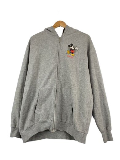 商品画像：Mickey Mouse/ミッキーマウス/ジップパーカー/コットン/GRY 1