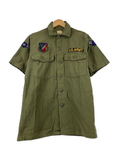 商品画像：70s/半袖シャツ/ワッペン/コットン/KHK 1
