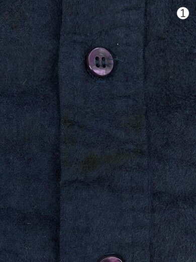 商品画像：80s/ケアタグ付き/長袖シャツ/XL/コットン/NVY 6