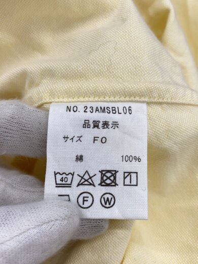 商品画像：BIG SHIRTS/ビッグシャツ/長袖シャツ/O/コットン/IVO/23AMSBL06 4