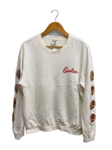 商品画像：スウェット/袖スカ刺繍/L/コットン/WHT 1