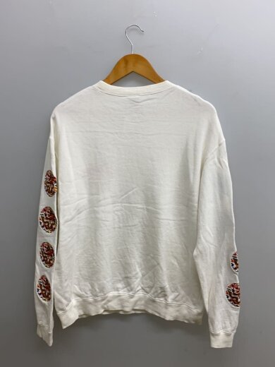 商品画像：スウェット/袖スカ刺繍/L/コットン/WHT 2