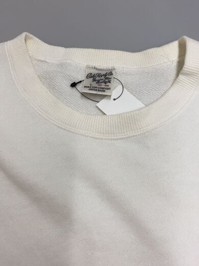 商品画像：スウェット/袖スカ刺繍/L/コットン/WHT 6