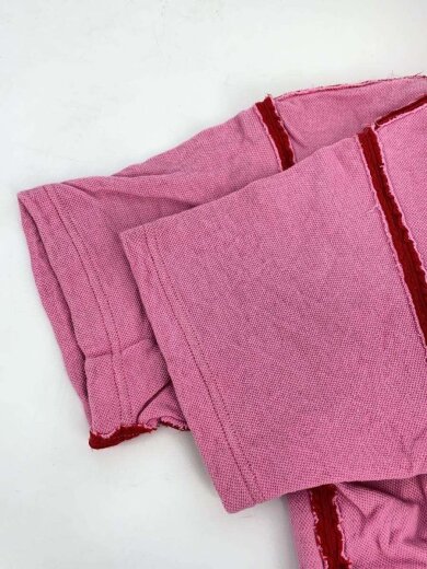 商品画像：AD2004/ポロシャツ/ハーフジップ/M/コットン/PNK/HO-T047 5