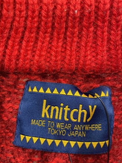 商品画像：ニット・セーター(厚手)/ウール/RED/KN143-031// 3