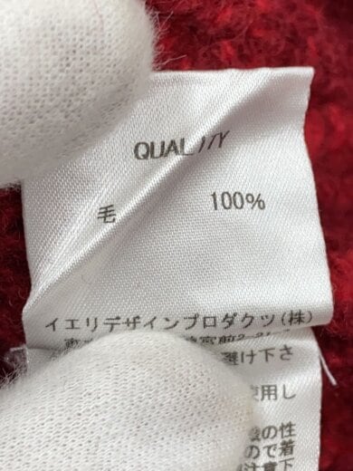 商品画像：ニット・セーター(厚手)/ウール/RED/KN143-031// 4