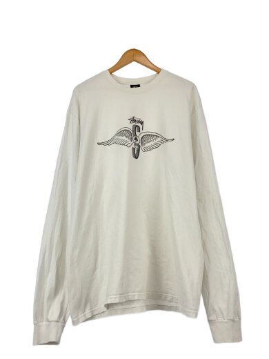 商品画像：長袖Tシャツ/スカルウィング/XL/コットン/WHT 1