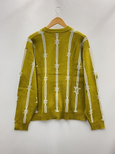 商品画像：BARBED WIRE CARDIGAN/カーディガン(厚手)/L/コットン/YLW/KN00481// 2