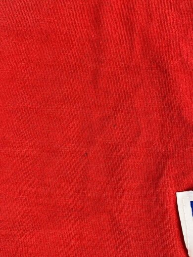 商品画像：90s/USA製/フットボールT/7分袖カットソー/XL/コットン/RED/? NULL ? 7