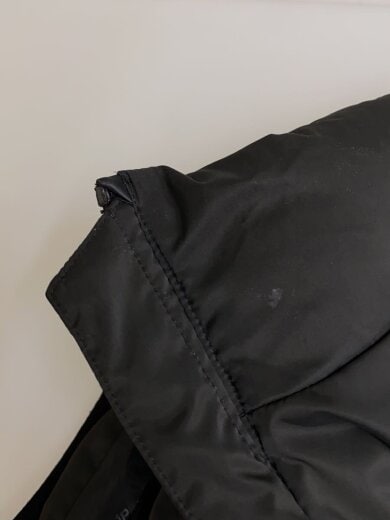 商品画像：ジップロゴダウンベスト/XL/ポリエステル/BLK/USO-24064 5
