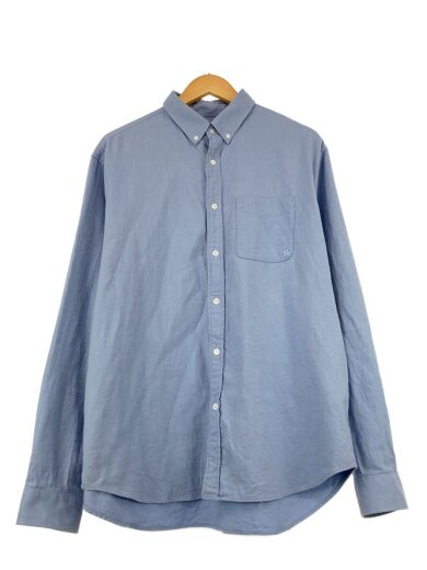 商品画像：24AW/vowels/長袖シャツ/3/コットン/カシミア混/BLU/VO-24AW-SH028-70-3 1