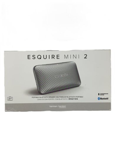 商品画像：Bluetoothスピーカー/ESQUIRE MINI 2 [シルバー]/ハンズフリー通話/ノイズキャンセリ// 1