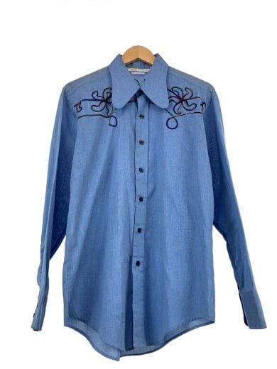 商品画像：Grants Mens Wear/シャツ/L/ポリエステル/BLU// 1