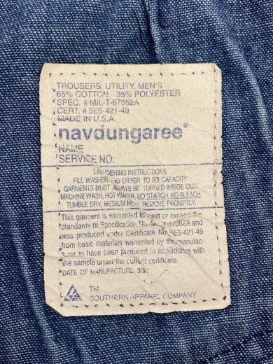 商品画像：navdungaree/USA製/セーラーパンツ/ボトム/32/コットン/IDG// 4