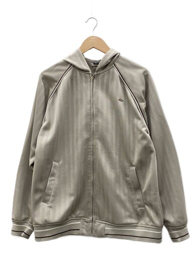 商品画像：00s/ジップパーカー/L/ポリエステル/GRY/ストライプ/43V1005-B 1