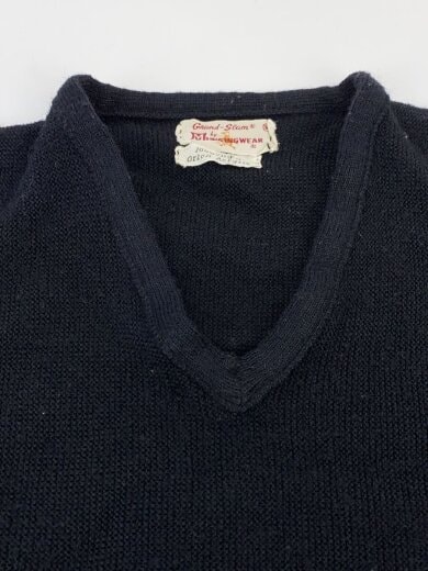 商品画像：60～70s/ニット・セーター(薄手)/M/アクリル/BLK 5