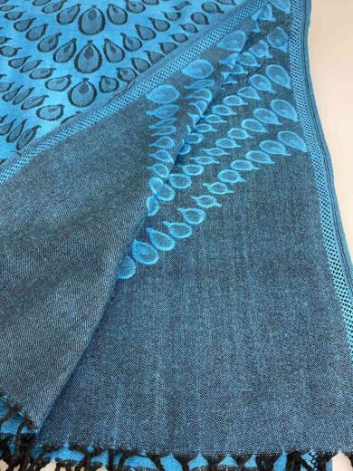 商品画像：PASHMINA/ストール/カシミア/BLU/レディース 3