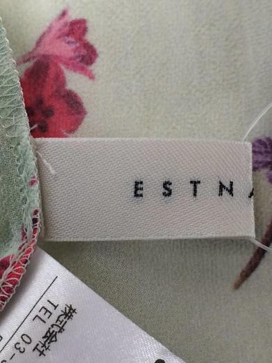 画像：ESTNATIONシャツワンピース/38/ポリエステル/花柄/グリーン/81-109-11-010119/ガウン/コート5