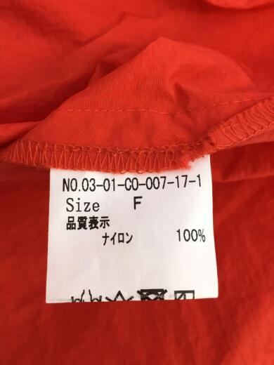 画像：bulle de savonコート/FREE/ナイロン/RED/03-01-CO-007-17-14