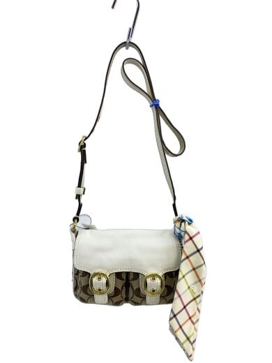 商品画像：ショルダーバッグ_シグネチャー_ベージュ/キャンバス/WHT/総柄 1