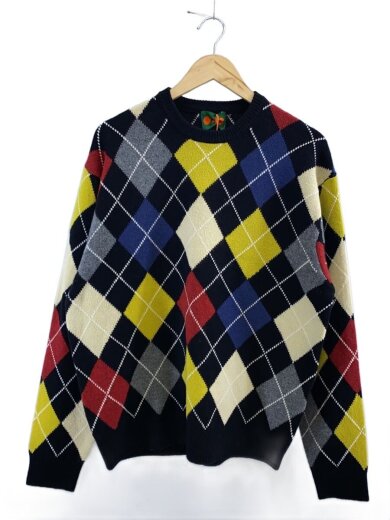 商品画像：ニット・セーター(厚手)/L/ウール/マルチカラー/総柄// 1