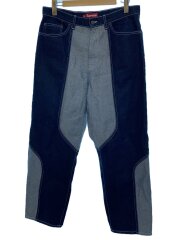 24FW/2-Tone Paneled Baggy Jean/ボトム/32/デニム/IDG