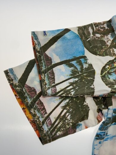 商品画像：アロハシャツ/M/コットン/WHT/総柄/SS70067 4