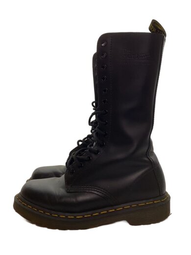 商品画像：レースアップブーツ/14ホール/UK4/BLK/レザー/AW006/スレ有 1