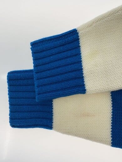 商品画像：ニット・セーター(厚手)/M/ウール/BLU/ボーダー/368894/毛玉有 5