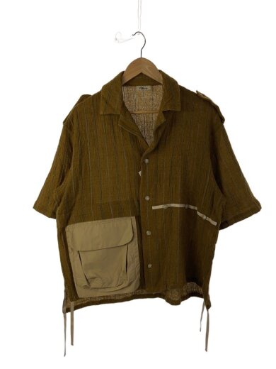 商品画像：半袖シャツ/2/ウール/CML/ストライプ/Ha22711 1