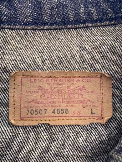 商品画像：USA製/先染め/サルファ/ブラックデニム/Gジャン/L/デニム/BLK/70507-4858// 3