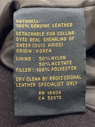 商品画像：G-1/レザージャケット・ブルゾン/M/レザー/BRW/無地/41-6330P 4