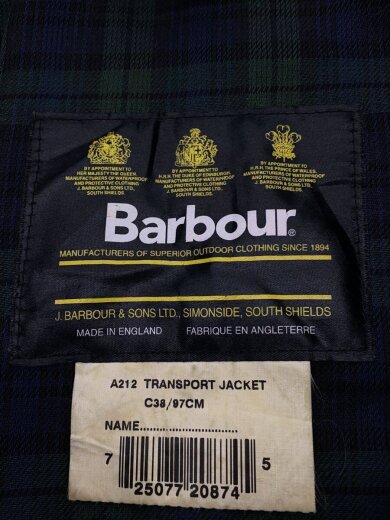 商品画像：ジャケット/00s/TRANSPORT JACKET/3ワラント/38/コットン/GRY/左肩小穴有 3